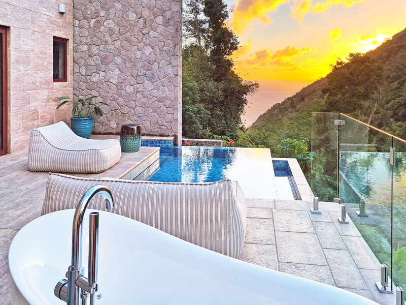 CR SANA SPA Terrace Sunset 4K