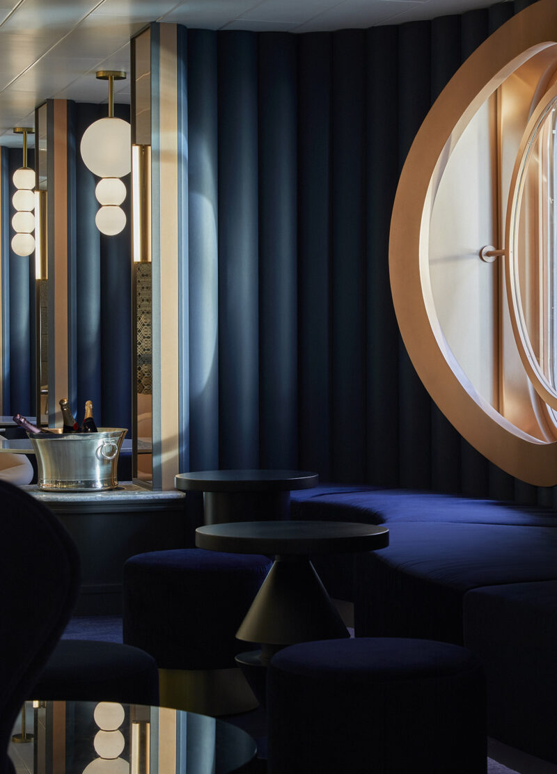 Sip Lounge champagne bar seating